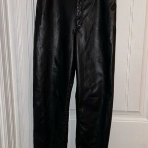 Dynamite Black Leather Look Pants